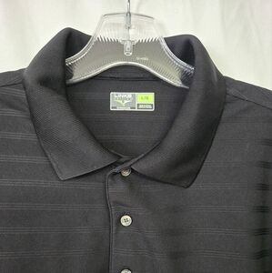 Titanium Links Edition Black Striped  Polo